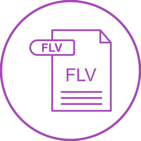 Icono De Vector De Flv Vector En Vecteezy