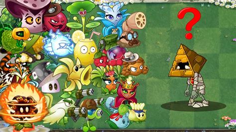 PvZ 2 Challenge - All Plants use Plant Food Vs Pyramid - Head Zombie ...