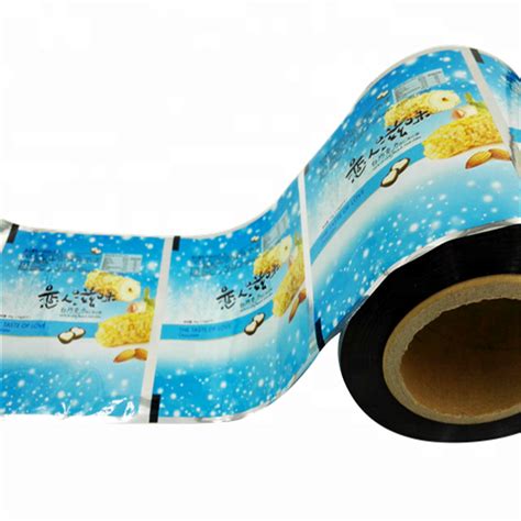 Custom Printed Pet Al Pe Aluminum Laminated Plastic Film On Roll For