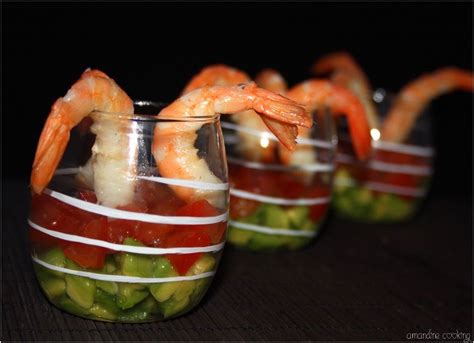 Verrines Au Tartare D Avocat Tomate Et Crevettes Amandine Cooking