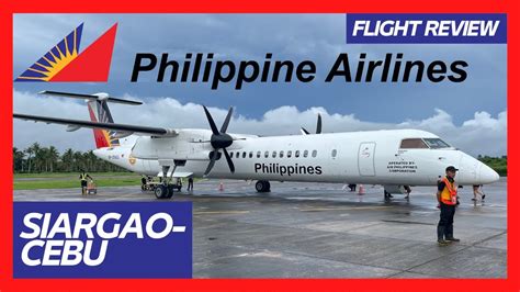 Philippine Airlines Flights In Economy Class Siargao To Cebu To