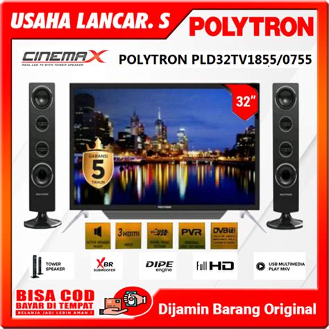 Cod Polytron Digital Pld Tv Led Tv Tower Cinemax