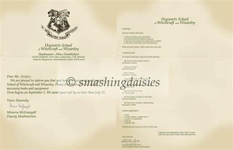 Hogwarts Letter by smashingdaisies on DeviantArt