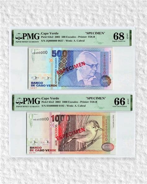 Cape Verde 500 And 1000 Escudos 2002 Pick 64s2 And 65s2 Catawiki