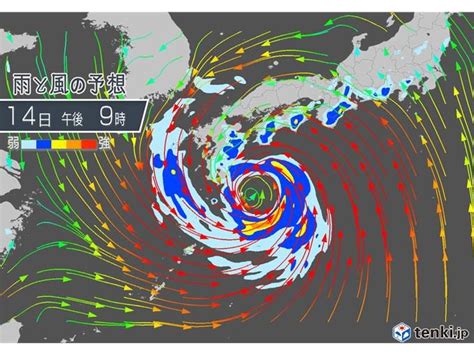 台風 あすから非常に激しい雨 15日は雨も風も猛烈気象予報士 中川 裕美子 2019年08月13日 日本気象協会 Tenkijp