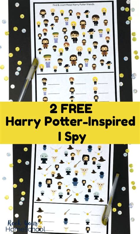 2 Free Harry Potter Inspired I Spy Activities Harry Potter Printables