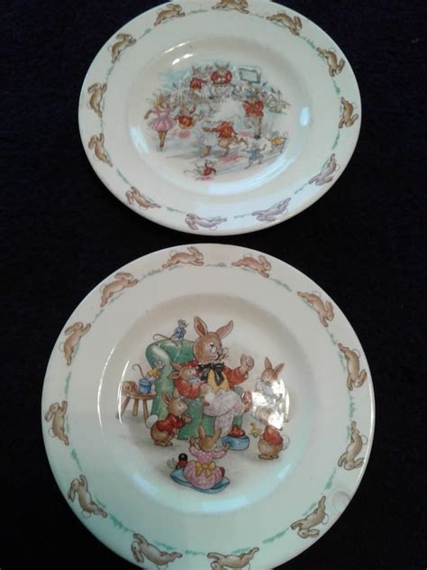 Vintage Royal Doulton Bunnykins Plates Made In Etsy