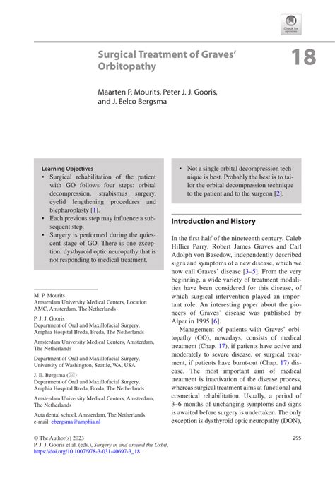 (PDF) Surgical Treatment of Graves’ Orbitopathy