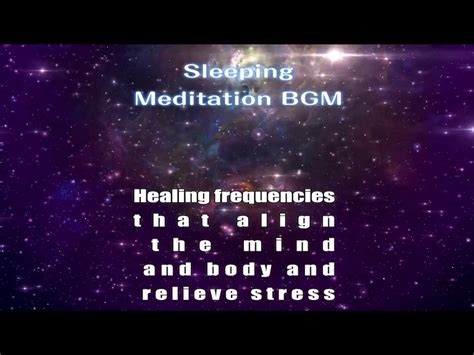 Sleeping Music Meditation Bgm Complete Regeneration Of The Body Mind