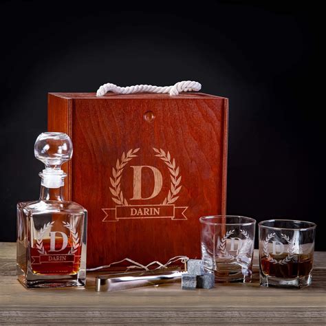 Whiskey Set Bourbon Decanter Set Ts For Men Fathers Day Etsy