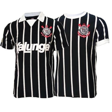 Kit de Camisetas do Corinthians SPR Retrô Históricas Kalunga