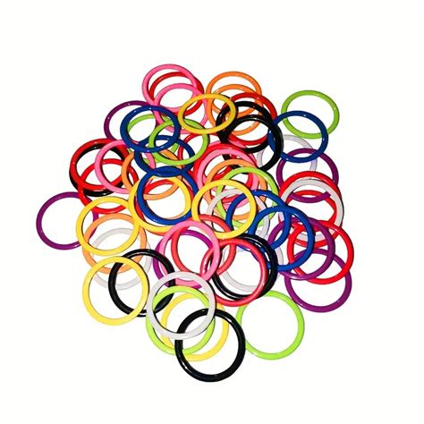 Metal Paint Knitting Markers Colorful Metal 5mm Round Temu Denmark