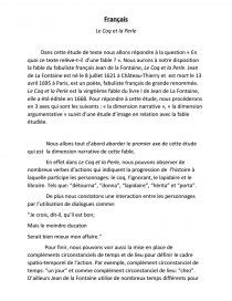 Commentaire sur les deux coqs de la Fontaine 2nde 2nde Français