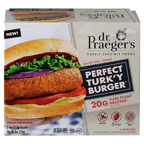 Dr Praegers Perfect Turkey Burger Meals Entrees Foodtown