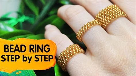 Peyote Stitch Bead Ring Step By Step💍 Youtube