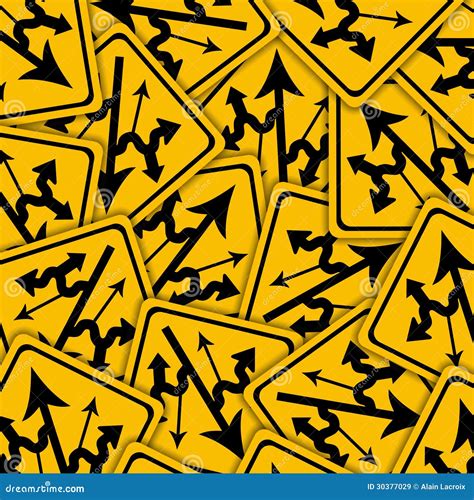 Confusing Signs Stock Illustration Illustration Of Decision 30377029