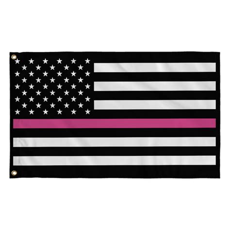 Breast Cancer Awareness Pink Ribbon Flag Combat Breast Cancer