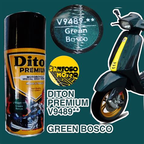 Jual Diton Premium Green Bosco Hijau Botol Vespa Klasik Cat