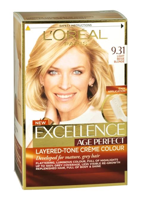 Loreal Excellence Age Perfect Creme Colour 9 31 Light Beige Blonde