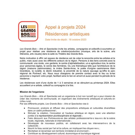 Appel Projets R Sidences Pdf Docdroid