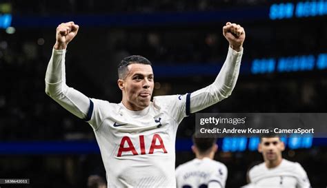 Tottenham Hotspurs Pedro Porro Celebrates After His Side Take A 4 0