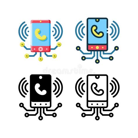 Mobile Network Icon With Outline Glyph Filled Outline And Flat