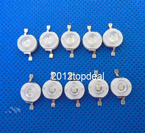 NEW 50pcs 3W UV 395 405nm LED Ultraviolet LED High Power Dioders Bead