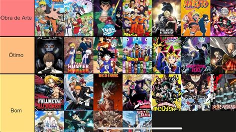 Tier List Dos Melhores Animes Shounen De Todos Os Tempos YouTube