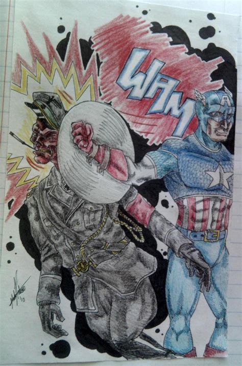 Red Skull Vs Captain America 2 By Infamously Dorky On Deviantart