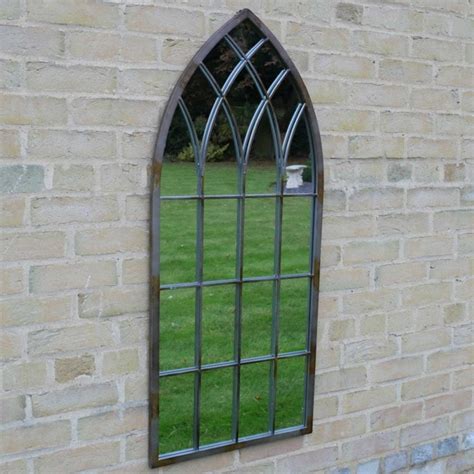 Large Gothic Rustic Arch Garden Mirror Garden Furniture Mirrors