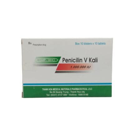 Penicilin V 1M IU Thephaco - Trị nhiễm khuẩn - Pharmart.vn