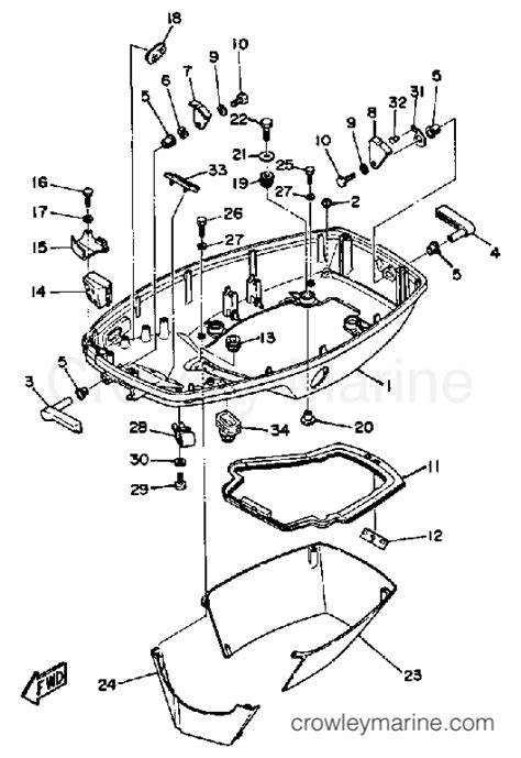 Bottom Cowling Outboard Hp Etlh Crowley Marine