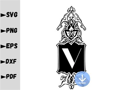 Monogram Letter V Monogram Svg Graphic By Jada Boutique Design