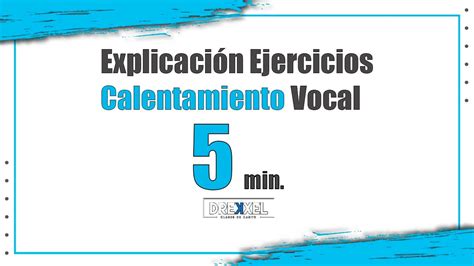 Explicación Calentamiento Vocal En 5 Minutos Warm Up Youtube