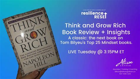 Think And Grow Rich Book Review Insights Allison Graham Youtube