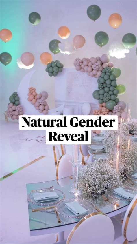 Moon And Cloud Themed Gender Reveal Ideas With Green And Nude Balloons Artofit