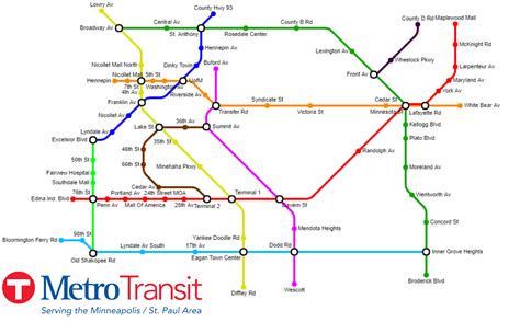 Minneapolis St Paul Metro Map Map