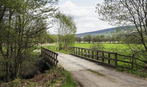 wooden bridge  glen errochty trevor littlewood geograph britain