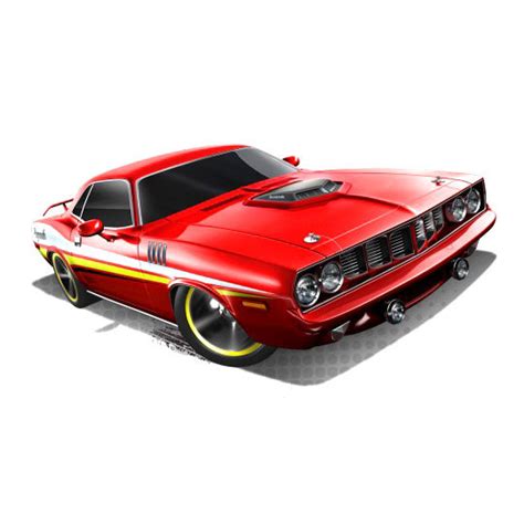 Коллекционная модель автомобиля Hemi Cuda 1970 HW Showroom 2013 красная Hot Wheels Mattel
