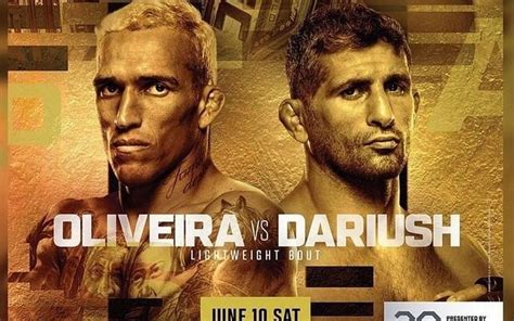 Charles Oliveira Vs Beneil Dariush UFC Head To Head Record