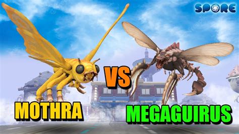 Mothra Vs Megaguirus Insect Titan Face Off S1E2 SPORE YouTube