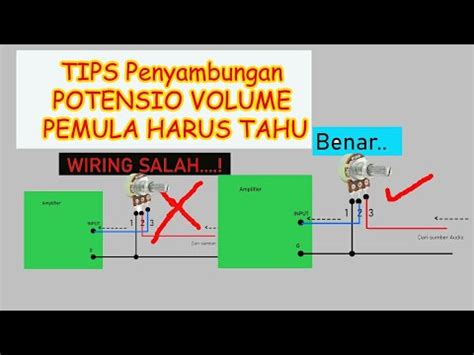 Cara Pasang Potensio Volume Yang Pemula Harus Tahu Youtube