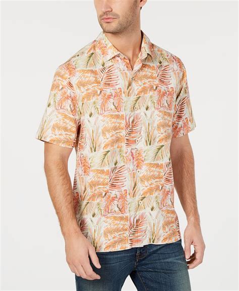 Tommy Bahama Mens Think Outside The Fronds Hawaiian Shirt Macys