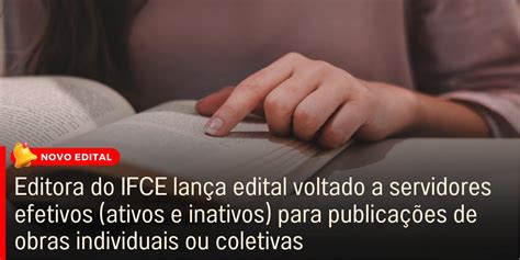 Editora IFCE lança edital para publicação de livros de servidores