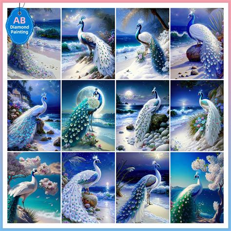 EverShine AB Алмазная мозаика павлины животные Алмазная вышивка ...