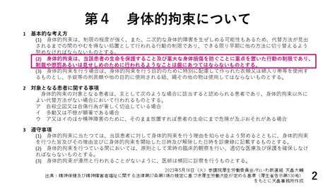 2023年5月16日 厚生労働委員会質疑「精神科病院の身体拘束の告示をブラックボックスで決めるべきではありません」 参議院議員 天畠大輔 公式サイト