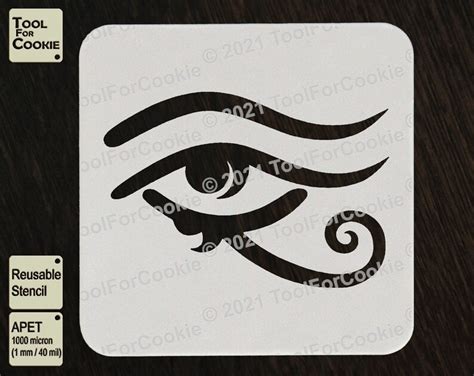 Egyptian Eye Of Horus Stencil Etsy