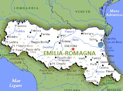 Emilia Romagna Map Political Regions | Italy Map Geographic Region ...