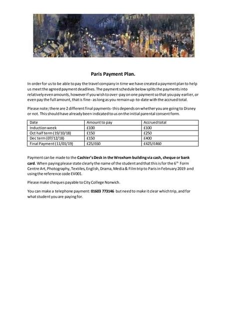 paris payment plan