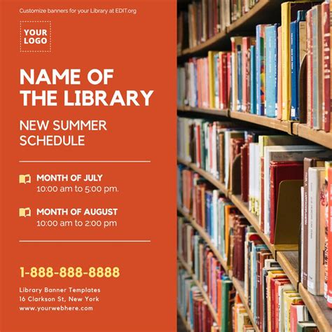 Library Poster Templates To Customize Online
